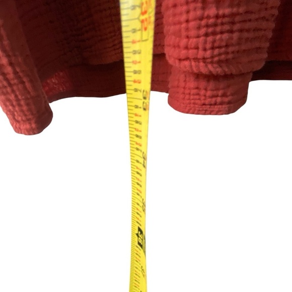 Drew Amber Tiered Cotton Gauze
Half Puff Button Sleeve Mini Sheath Dress SZ S - Picture 7 of 12